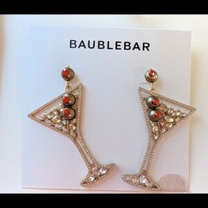 BaubleBar Shaken Not Stirred Martini Drop Earrings